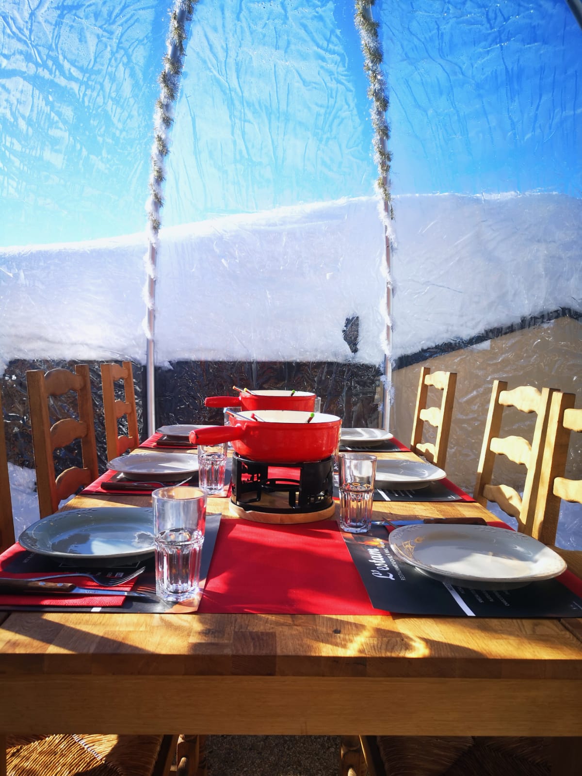 Repas sous bulle