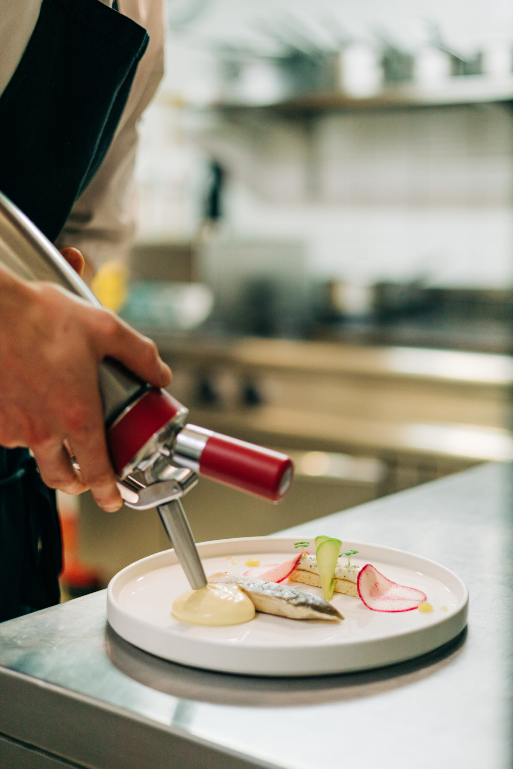 Dressage des entrées par le chef