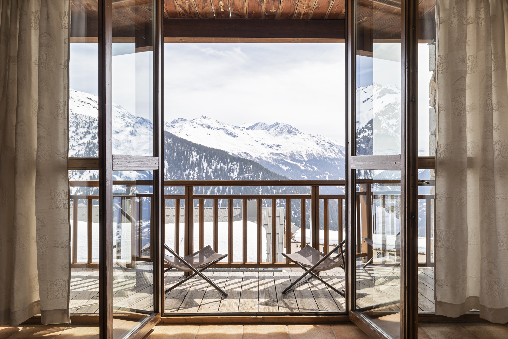 Balcon avec superbe vue sur le Mont-Pourri